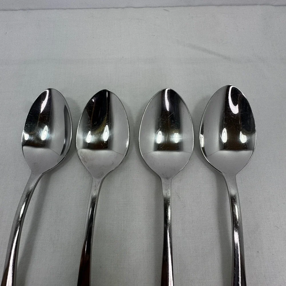 Cuisinart Annapolis 18/10 Stainless Steel Teaspoons (4) Glossy Teardrop Handle
